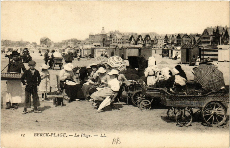 Carte postale ancienne Berck-Plage La Plage à Berck