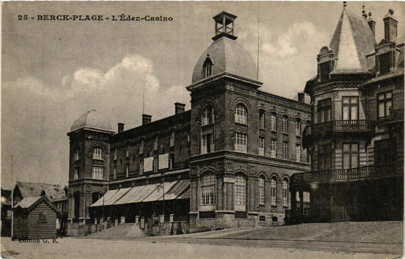 Carte postale ancienne Berck-Plage L'Eden Casino à Berck