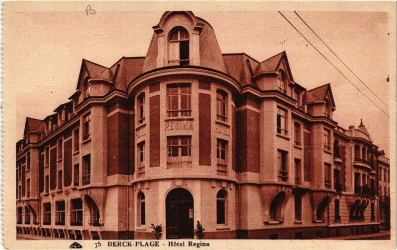 Carte postale ancienne Berck-Plage Hotel Regina à Berck