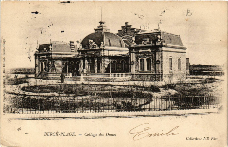 Carte postale ancienne Berck-Plage Cottage des Dunes à Berck