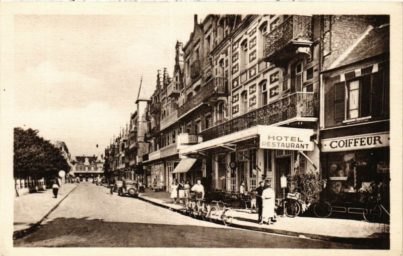 Carte postale ancienne Berck-Plage Avenue de la Gare à Berck