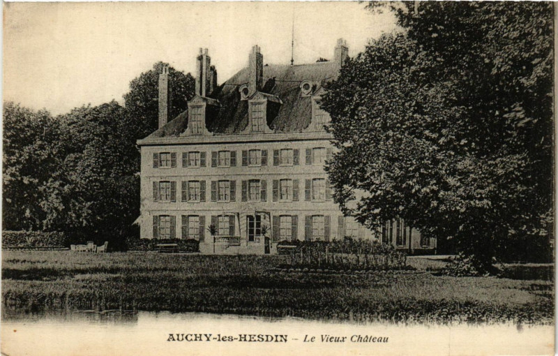 Carte postale ancienne Auchy les Hesdin Le Vieux Chateau à Hesdin
