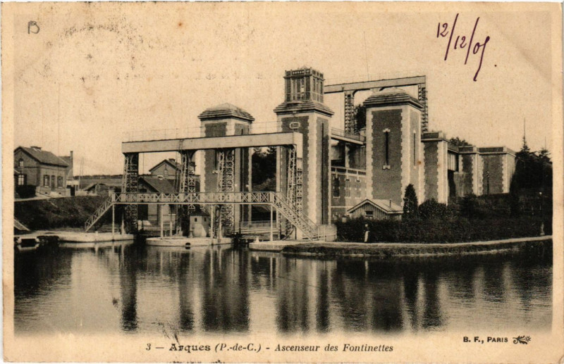 Carte postale ancienne Arques Ascenseur des Fontinettes à Arques