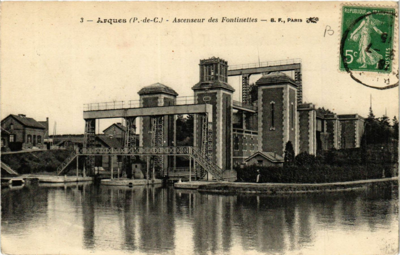 Carte postale ancienne Arques Ascenseur des Fontinettes à Arques