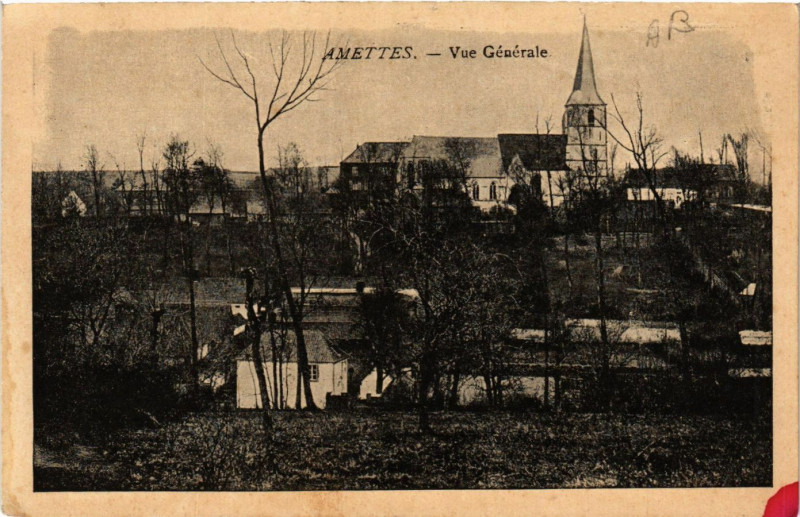 Carte postale ancienne Amettes Vue générale à Amettes