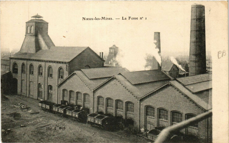 Carte postale ancienne Noeux-les-Mines La Fosse no 1 à Noeux-les-Mines