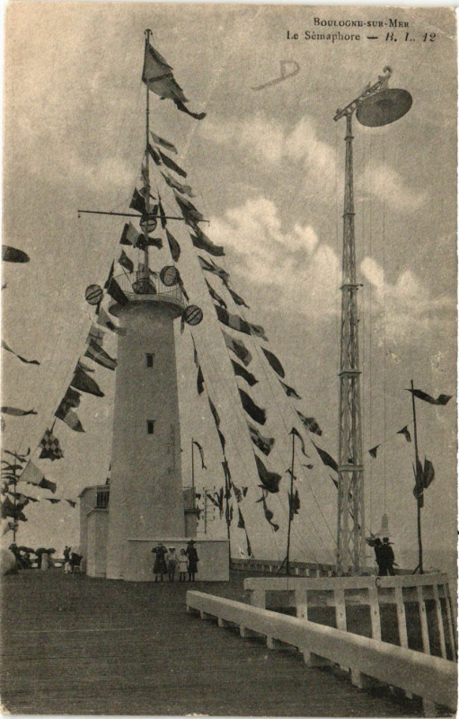 Carte postale ancienne Mou Le Semaphore