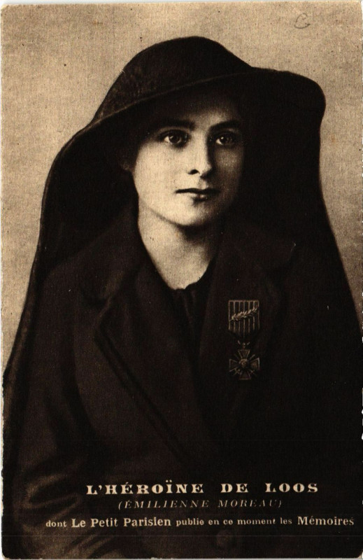 Carte postale ancienne L'Heroine de Loos. Emilienne Moreau