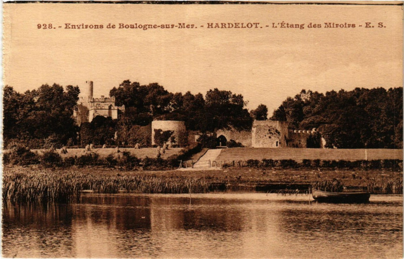 Carte postale ancienne Hardelot L'Etang des Miroirs