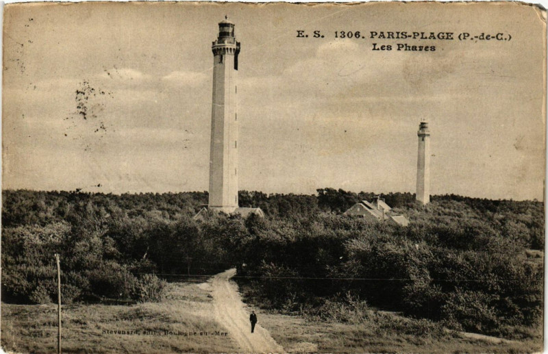 Carte postale ancienne E.S. Paris-Plage Les Phares