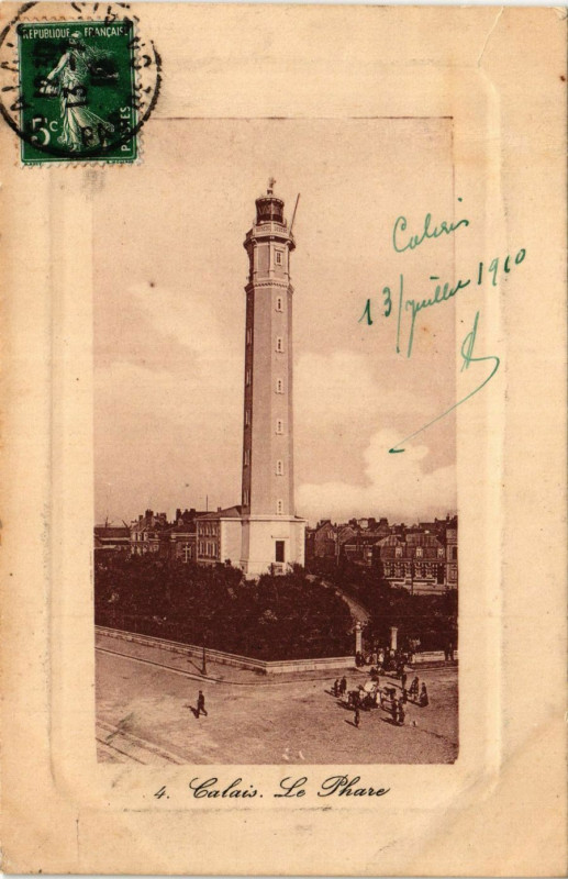 Carte postale ancienne Calais Le Phare à Calais