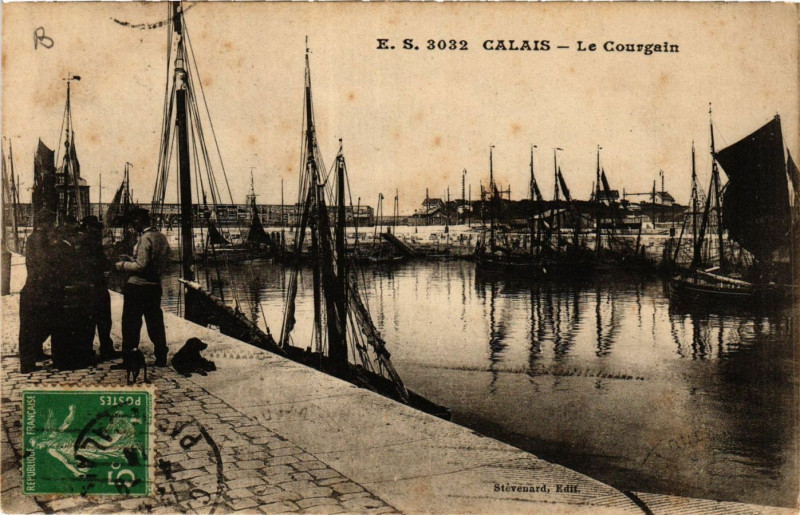 Carte postale ancienne Calais Le Courgain à Calais