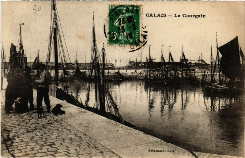 Carte postale ancienne Calais Le Courgain à Calais