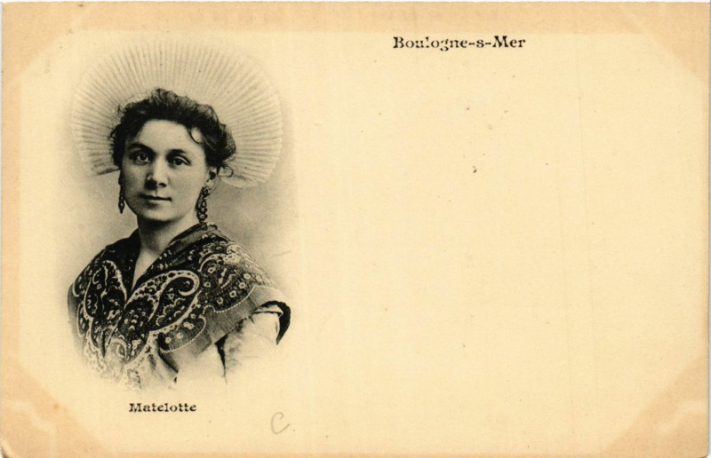 Carte postale ancienne Boulogne-sur-Mer Matelotte à Boulogne-sur-Mer