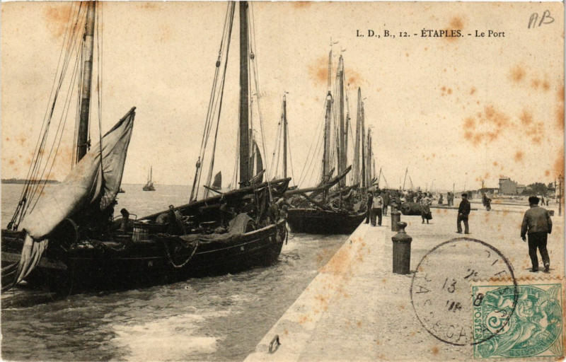 Carte postale ancienne 12 Etaples Le Port à Étaples
