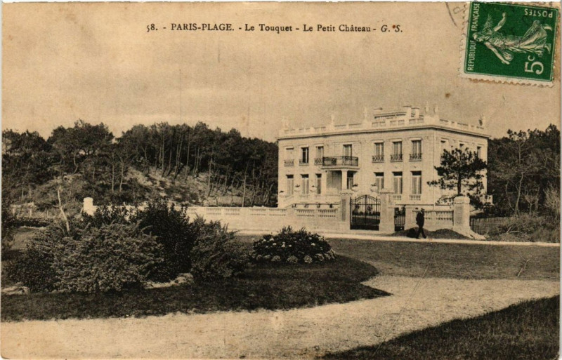 Carte postale ancienne Paris-Plage Le Touquet - e Petit Chateau