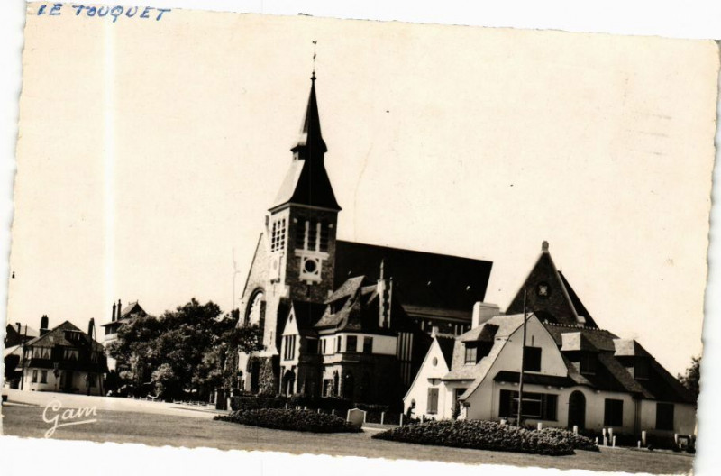 Carte postale ancienne Le Touquet - Eglise Jeanne d'Arc