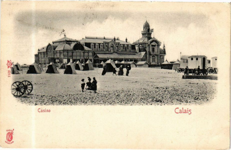 Carte postale ancienne Calais - Casino à Calais