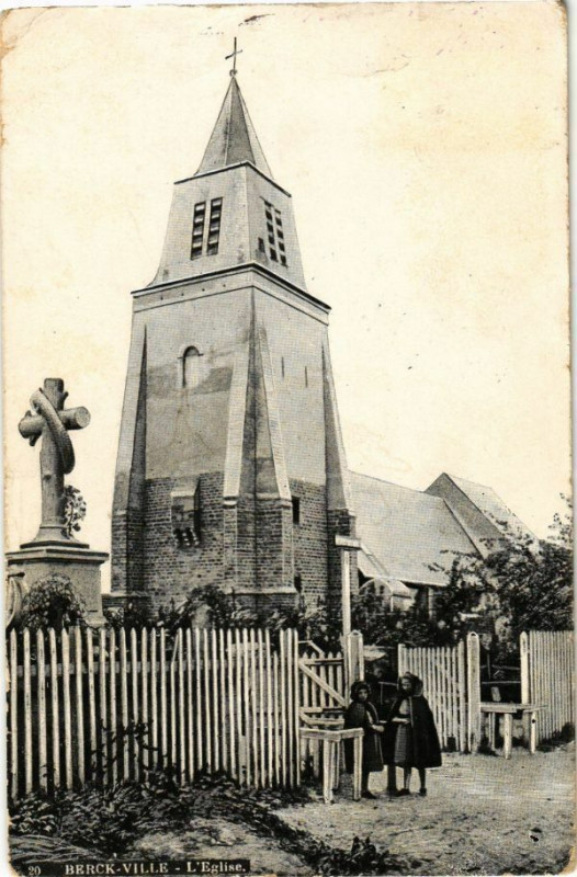 Carte postale ancienne Berck-Ville - L'Eglise à Berck
