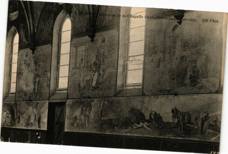 Carte postale ancienne Berck-Plage - Intérieur de la Chapelle Cazin-Perrochaud à Berck