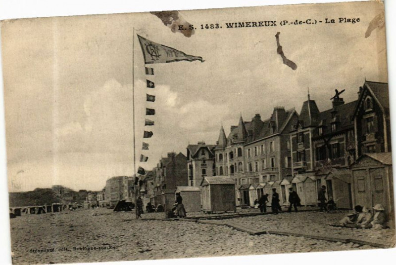 Carte postale ancienne Wimereux - La Plage à Wimereux