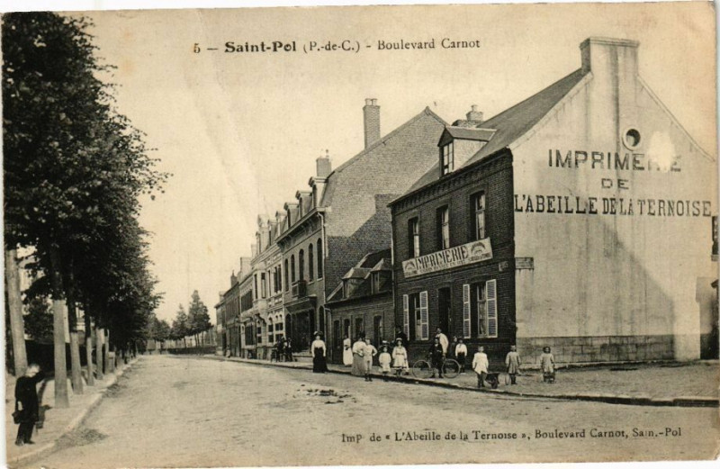 Carte postale ancienne Saint-Pol-Boulevard Carnot