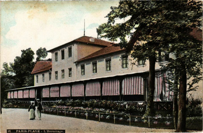 Carte postale ancienne Paris-Plage - L'Hermitage
