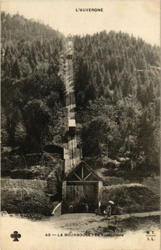 Carte postale ancienne La Bourboule-Le Funiculaire