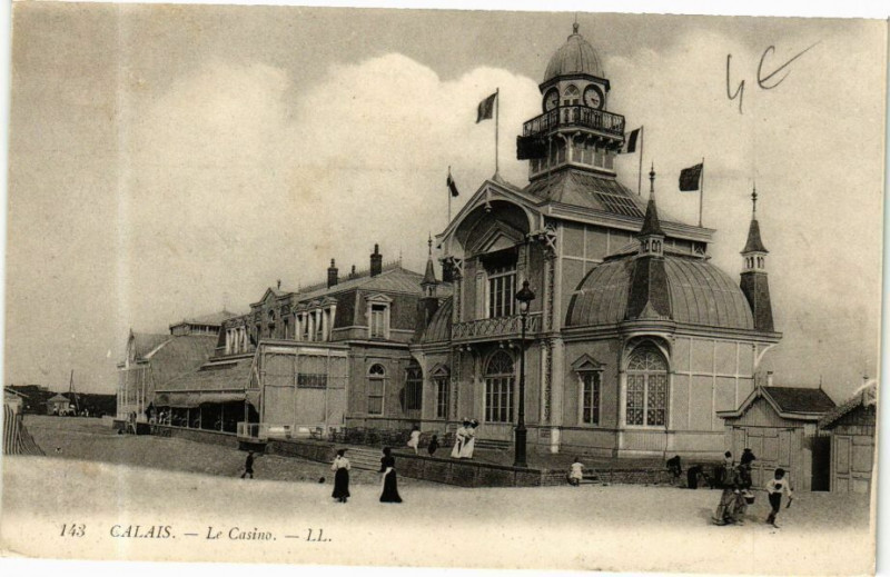 Carte postale ancienne Calais - Le Casino à Calais