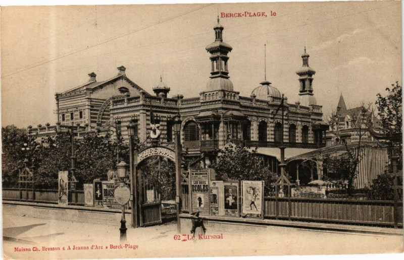 Carte postale ancienne Berck-Plage - Le Kursaal à Berck