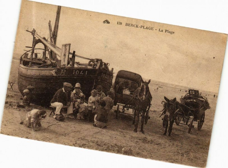 Carte postale ancienne Berck-Plage - La Plage à Berck