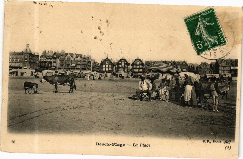 Carte postale ancienne Berck-Plage - La Plage à Berck