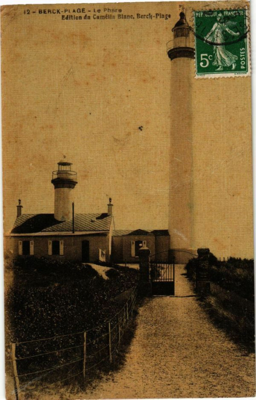 Carte postale ancienne Berck-Plage - La Phare à Berck