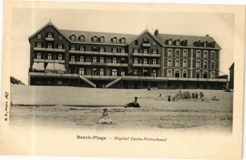 Carte postale ancienne Berck-Plage - Hopital Cazin Perrochaud à Berck