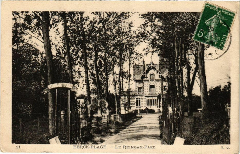 Carte postale ancienne Berck-Plage Le Reingam-Parc à Berck