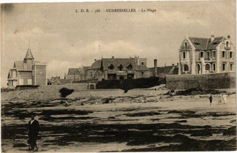 Carte postale ancienne Audresselles - La Plage à Audresselles