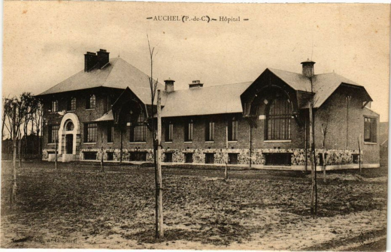 Carte postale ancienne Auchel - Hopital à Auchel