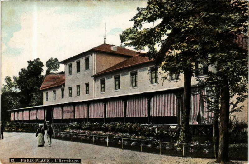 Carte postale ancienne Ed. Aqua 13 Paris-Plage L'Hermitage