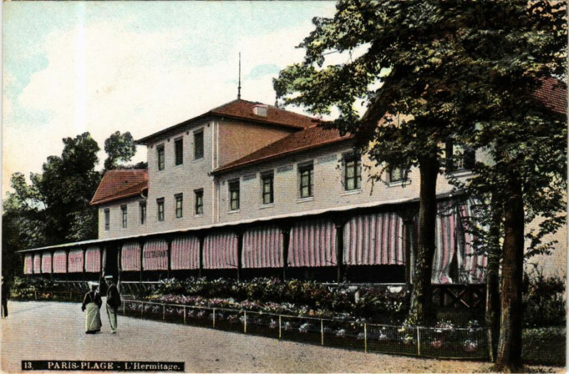 Carte postale ancienne Ed. Aqua 13 Paris-Plage L'Hermitage