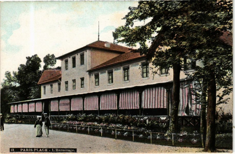 Carte postale ancienne Ed. Aqua 13 Paris-Plage L'Hermitage