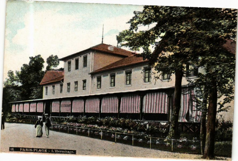 Carte postale ancienne Ed. Aqua 13 Paris-Plage L'Hermitage