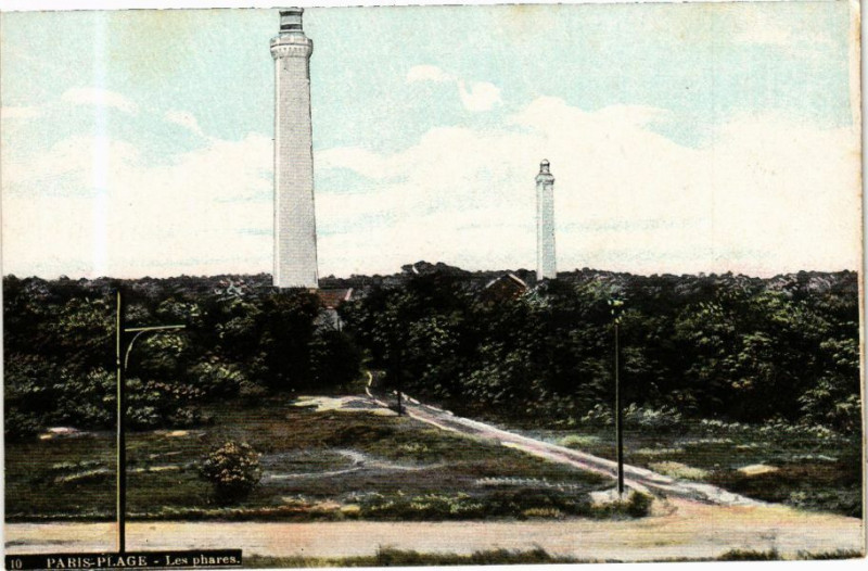 Carte postale ancienne Ed. Aqua 10 Paris-Plage Les Phares