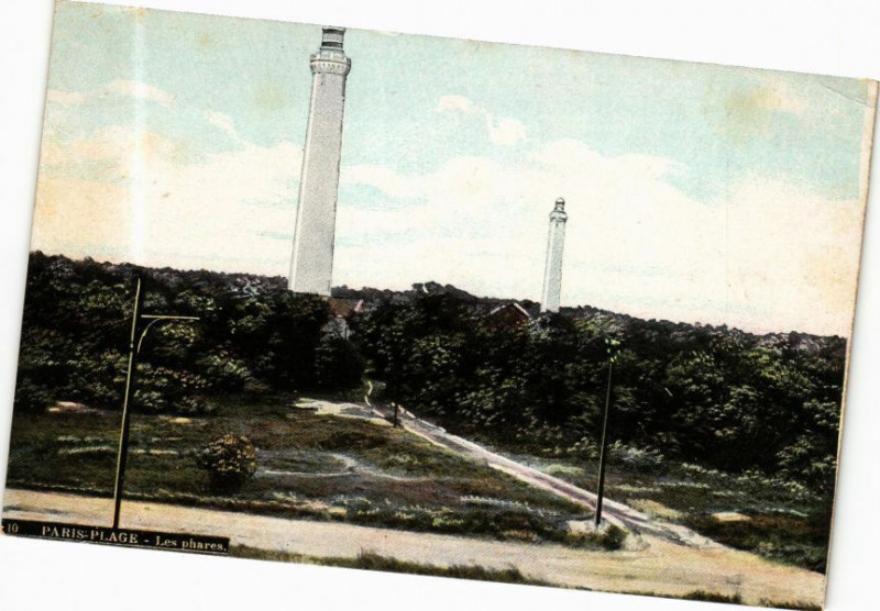 Carte postale ancienne Ed. Aqua 10 Paris-Plage Les Phares