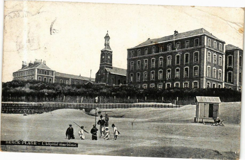 Carte postale ancienne Ed. Aqua Berck-Plage Hopital maritime à Berck