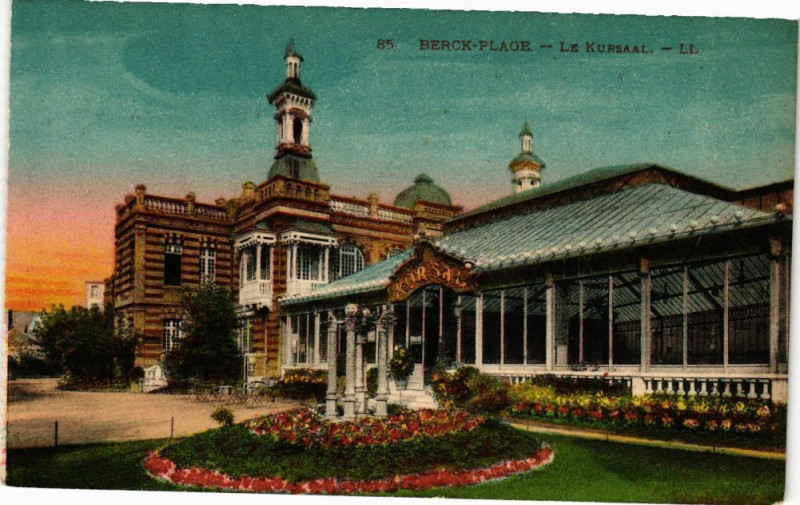 Carte postale ancienne Berck-Plage - Le kursaal à Berck
