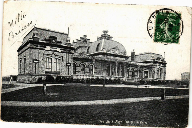 Carte postale ancienne Berck-Plage - Cottage des dunes à Berck