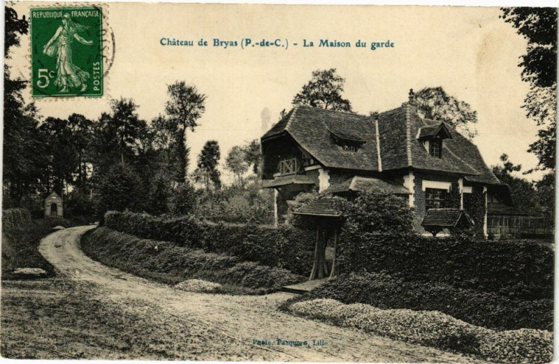 Carte postale ancienne Chateau de bryas - La maison du grade