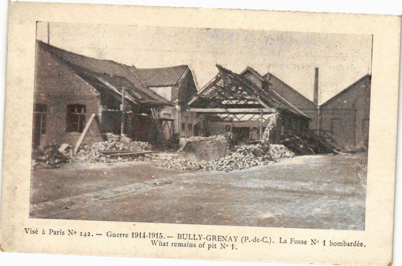 Carte postale ancienne Bully-Grenay - La fosse à Grenay