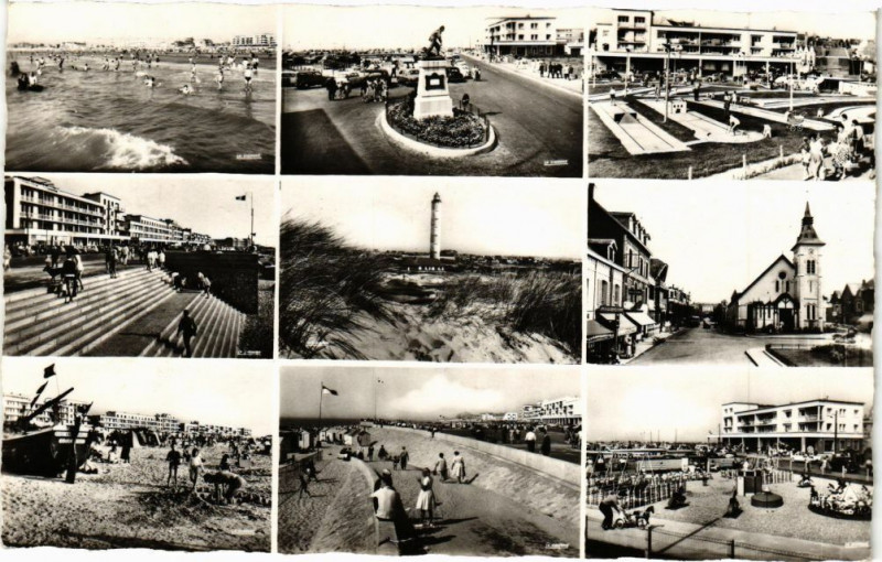Carte postale ancienne Berck-Plage - Souvenir de à Berck