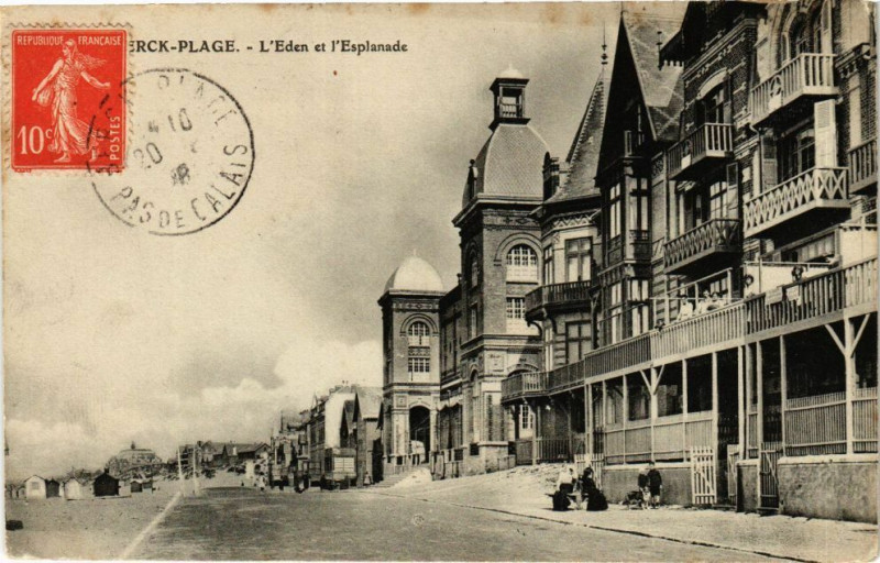 Carte postale ancienne Berck-Plage - L'eden et l'esplanade à Berck